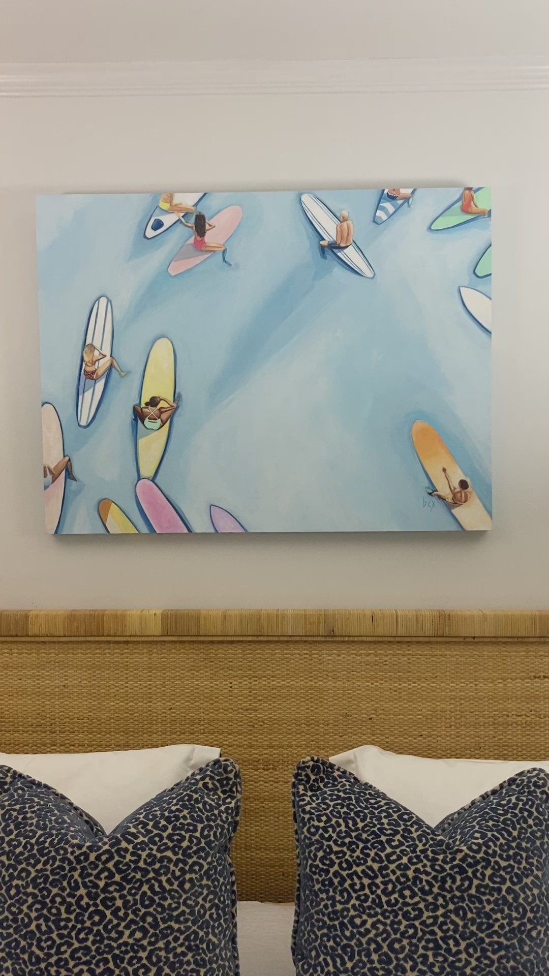 Board Meeting comes ready to hang with painted edges.